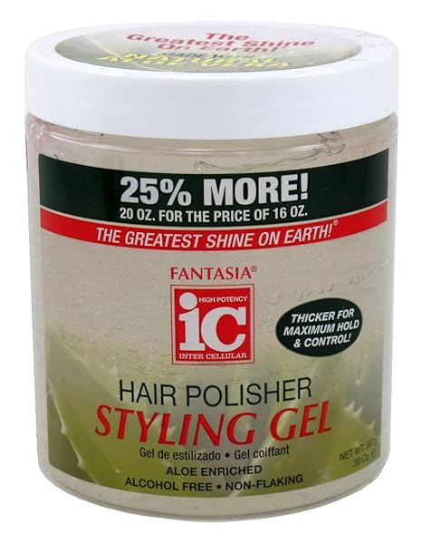 FANTASIA HAIR POLISH STYLING GEL WITH SPARKLE LITES REGULAR, 16 OUNCE