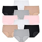 Comfort Choice Plus Size Full Coverage Cotton Brief 10-Pack