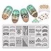 BEAUTYBIGBANG 6Pcs Nail Stamping Plates Set Valentine's Day Sweetheart Flower Winter Image Templates Nail Art Stamping Kits DIY Salon Design