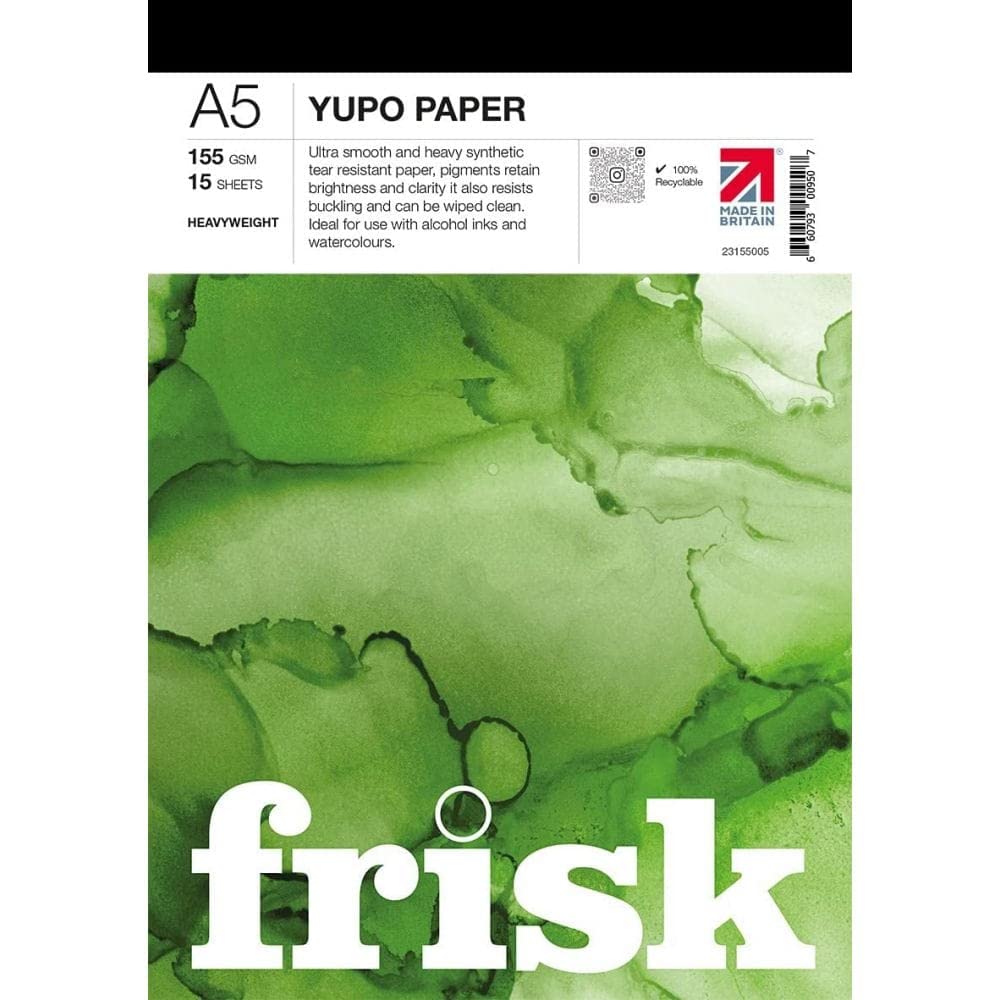Frisk Yupo Paper Pad Heavyweight 155gsm 15sheets A5, White