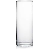 WGV Cylinder Vase, Width 6", Height 16", Clear Glass Container Terrarium Candle Holder for Wedding Centerpiece, Party Event, Home Office Decor, 1 Piece