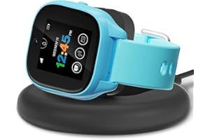 sylacor Charging Stand Compatible with Gizmo Watch 3/2/1, Foldable& Portable Wireless Magnetic Charger Accessories with 3.3 Feet Charging Cord (Not for Gizmo 3 Adventure) (Black)