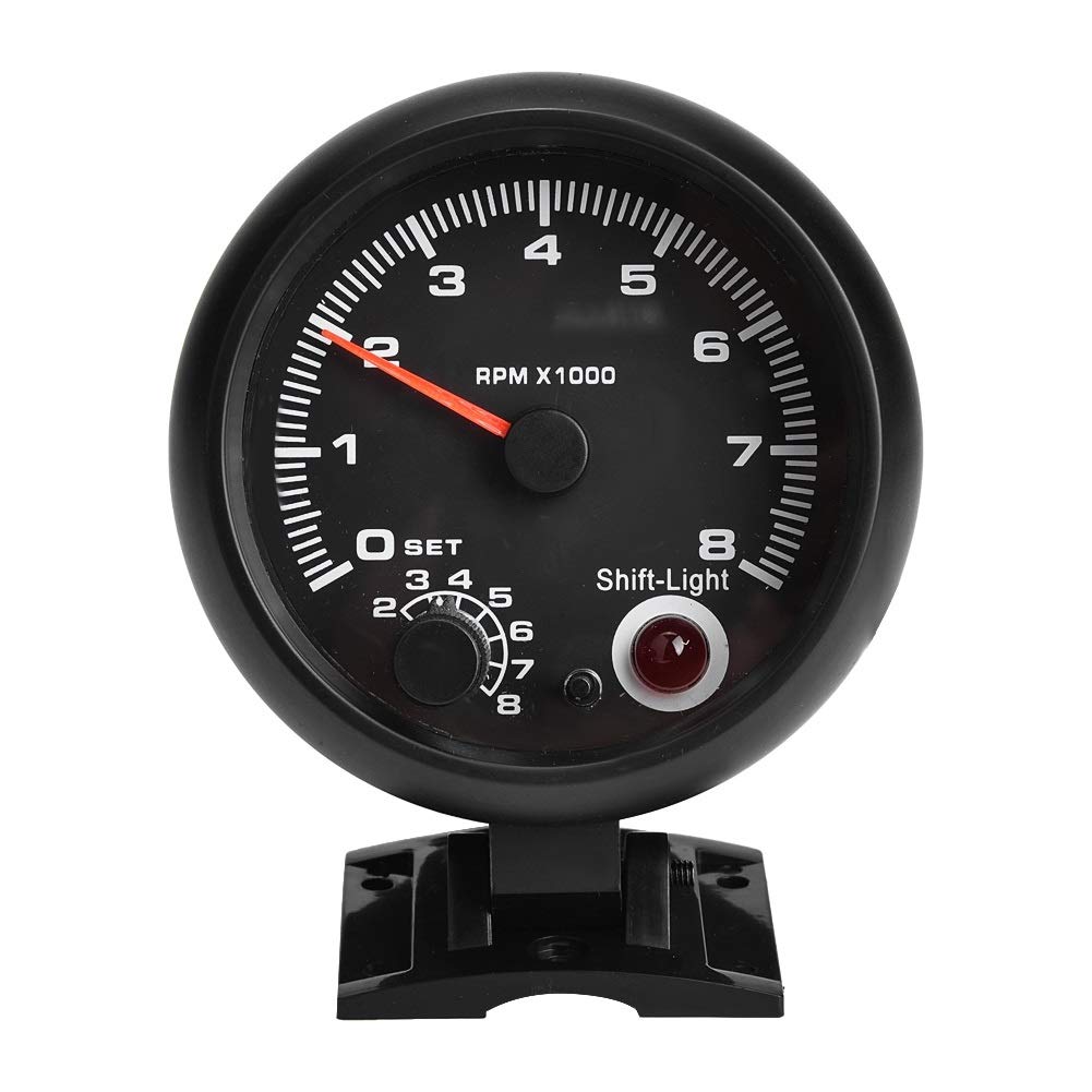 12V 0-8000RPM Car Universal Tachometer, Car Tachometer LED Shift Light