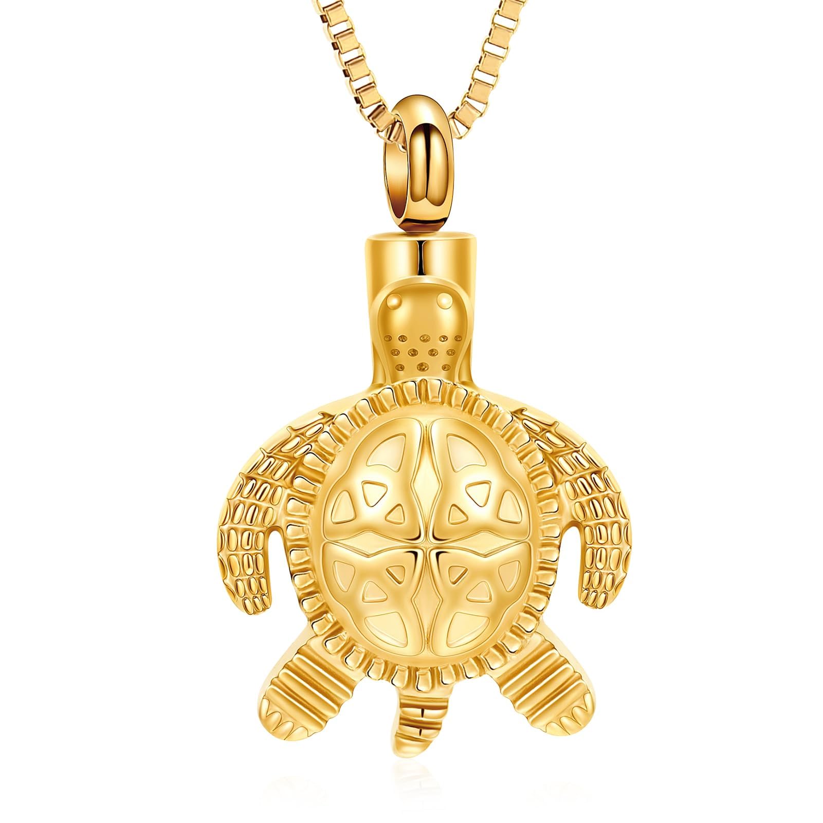 QGJNSGC Celtic Urn Necklace for Ashes for Women/Men Sea Turtle Cremation Jewelry Animal Urn Keepsake Memorial Jewelry Gifts