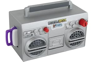 World's Smallest Boombox, Retro 80s Fully Functional Miniature Boombox. Play Your Music with Included USB Stick!