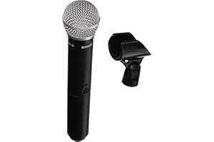 Shure BLX2/PG58 Handheld Wireless Transmitter H9 Band (512–542 MHz) – PG58 Cardioid Capsule, Up to 14 Hr Battery, 300 ft Rang