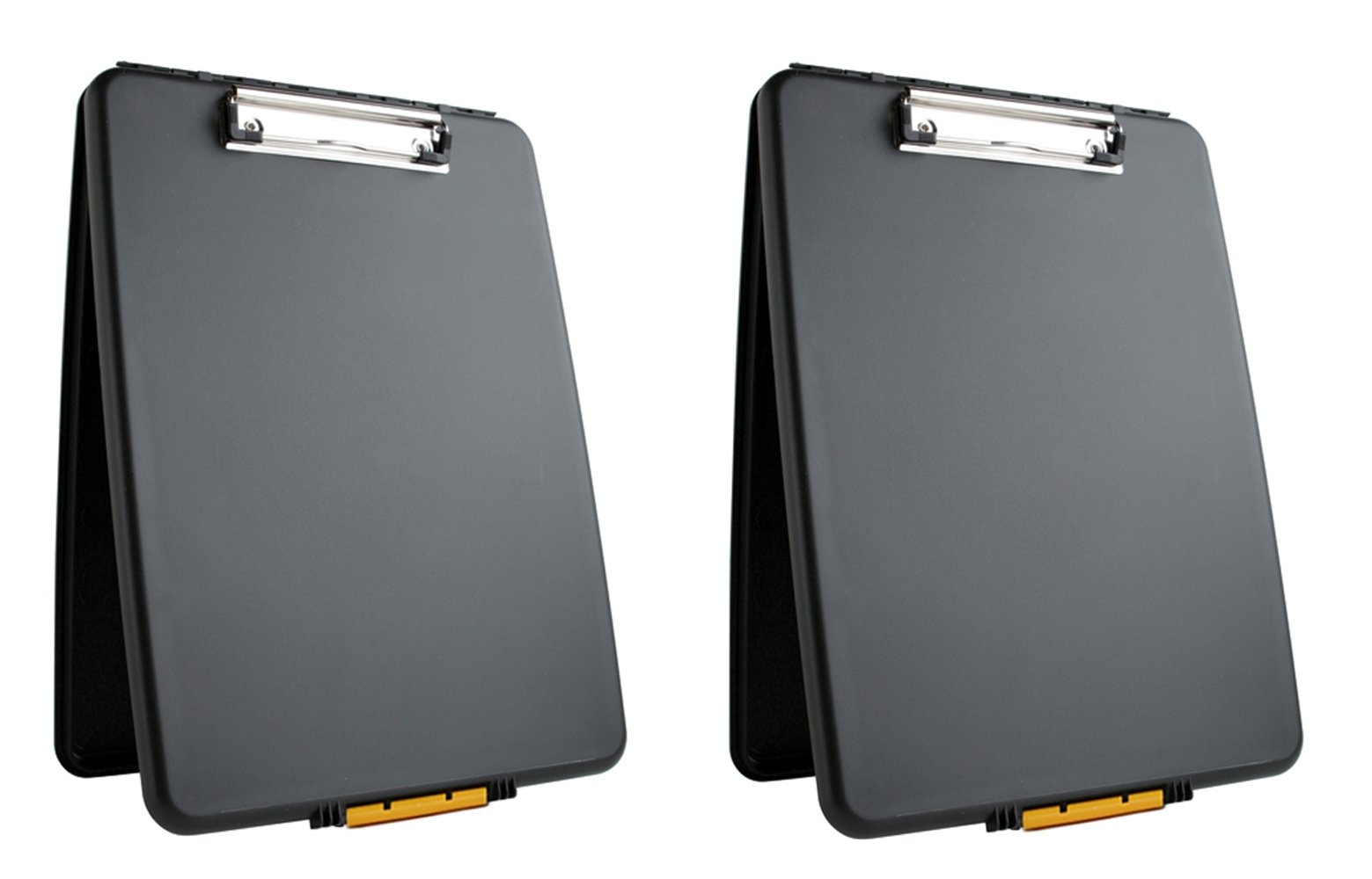 Dexas Slimcase Storage Clipboard, Black: Set of Two