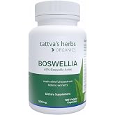 Tattva's Herbs Boswellia Serrata, 120ct / 500mg | Holistic CO2 Extract, Frankincense Supplement