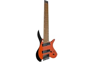 IYV, IYV-IEHLFF8-300 Multi-Scale Headless 8 String Bass, Red Black, (IEHLFF8-300)
