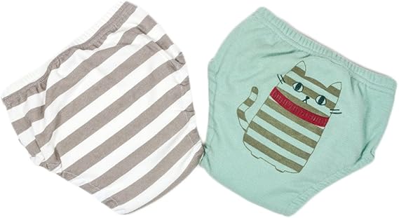 Amazon Co Jp Limi ベビー 子供 北欧風 6層 吊り式 漏れにくい トレーニングパンツ 綿100 2枚セット 女の子 男の子 おむつ 練習 服 ファッション小物