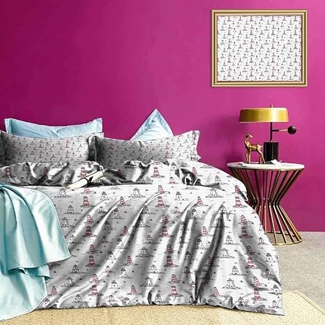 Adorise Cubrecamas Coverlet Aqua Notebook Design Juego de Funda nórdica