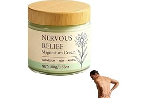 Total Relief Magnesium Cream - Nerve Relief Magnesium Cream with MSM & Arnica,Total ReliefCream for Muscle Relaxation, Soothe