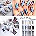 NICOLE DIARY 12 Pcs/Set Starry Sky Nail Foils Multicolor 4x100cm Nail Sticker Decal DIY Manicure Nail Art Transfer Sticker
