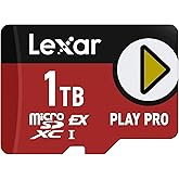 Lexar 1TB Play PRO microSD Express Card, UHS-I, C10, U3, V30, Full HD, 4K, Up to 900/600 MB/s Memory Card, Nintendo-Switch 2, ASUS ROG Ally, Steam Deck (LMSXPS0001T-BNNNU)