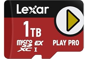Lexar 1TB Play PRO microSD Express Card, UHS-I, C10, U3, V30, Full HD, 4K, Up to 900/600 MB/s Memory Card, Nintendo-Switch 2,