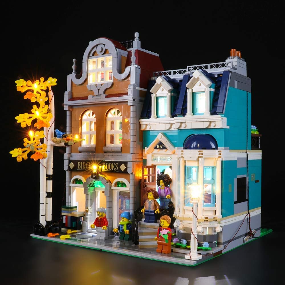 BRIKSMAX Led Lighting Kit for LEGO Bookshop Compatible with LEGO 10270 Building Blocks Model, Warm White, Yellow - Image 3