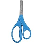 Westcott 5" Blunt-Tip Scissors for Kids Ages 4-7 - Durable School or Craft Scissors in Assorted Colors Red or Blue