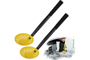 Yogayet Plastic/Adjustable Ice Fishing Scoop Ice Fishing Skimmer with Long Handle Winter Ice Fishing Gear Ice Fishing Accessories for Scooping Out Ice