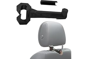 GENERIC Bow Buddy Twist-On 2.0 with Spacer Ring, Universal Bow Hanger for Truck SUV, Headrest Mount, No-Tool Quick Install, Hunting Archery Bow Beam Holder (Black)