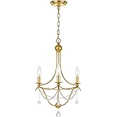 Crystorama Metro 3 Light Antique Gold Mini Chandelier