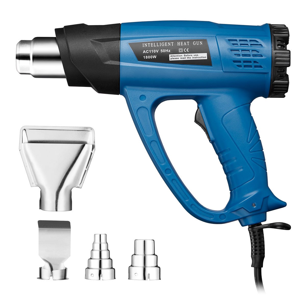 Powerextra Heat Gun,1800W Heavy Duty Hot Air Gun, Heat Gun Variable