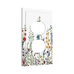 Decorative Outlet Covers Colorful Wildflowers