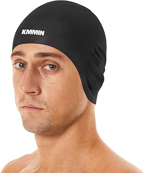 kmmin gorro de natacion gorro de silicona premium para damas mujeres y hombres