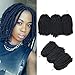 Spring Twist Ombre Crochet Braids Bomb Twist Synthetic Braiding Hair Extensions Low Temperature Fiber 1# 8 Inch 3 Pack/lot