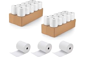 OSCREP 20 Rolls 2 1/4" x 50' Thermal Receipt Paper POS register Paper Cash Register Paper Credit Card Paper Rolls BPA Free Fits all 57mm thermal receipt printers