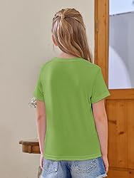 Girls Short Sleeve T Shirts Kids Summer Tops