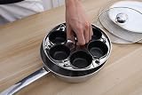 RUNZI Egg Poacher Pan Stainless Steel Induction 6 XL Cups view 6