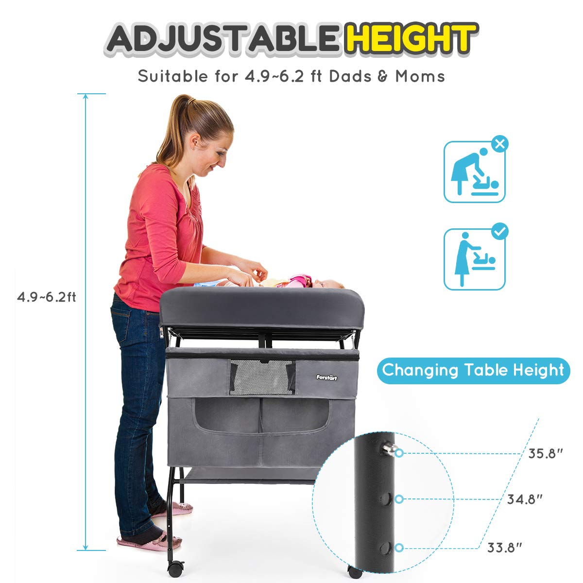 forstart baby changing table