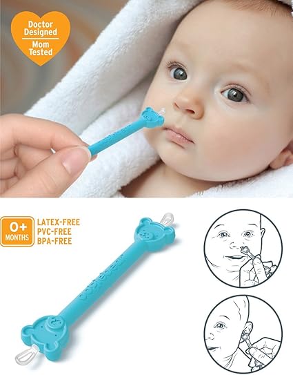 Amazon 赤ちゃんの鼻水 固い鼻クソ取り Oogiebear ウーギーベア 鼻スコップ 鼻吸い器 ベビー マタニティ 通販