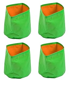 Cocogarden Plastic 12 X 12 Green Grow Bags (Pack Of 4)