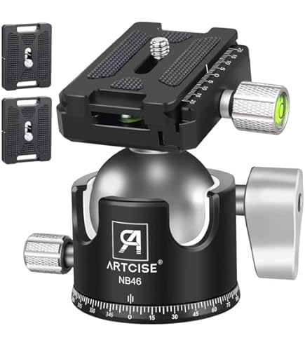 Panoramic Tripod Ball Head 36/46mm Ball Low Profile Tripod Head Ballhead Lever Release Clamp Q.R Plate/Mlok Arca Rail For Camera - 44 - View #13