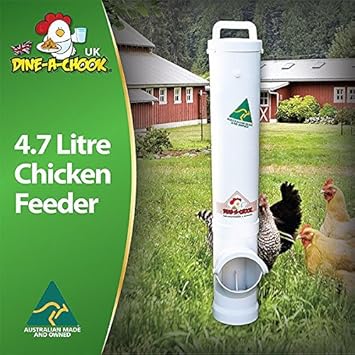 Dine A Chook 4 7 Litre Chicken Feeder Amazon Co Uk Pet Supplies