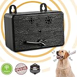 YC° Ultrasonic Mini Bark Control Anti Barking Device Barking Dog Deterrent Training Barking Behavior Outdoors Indoors 50 Feet Range (Black)