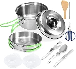 Utensilios de cocina de camping Mess Kit al aire libre que ...