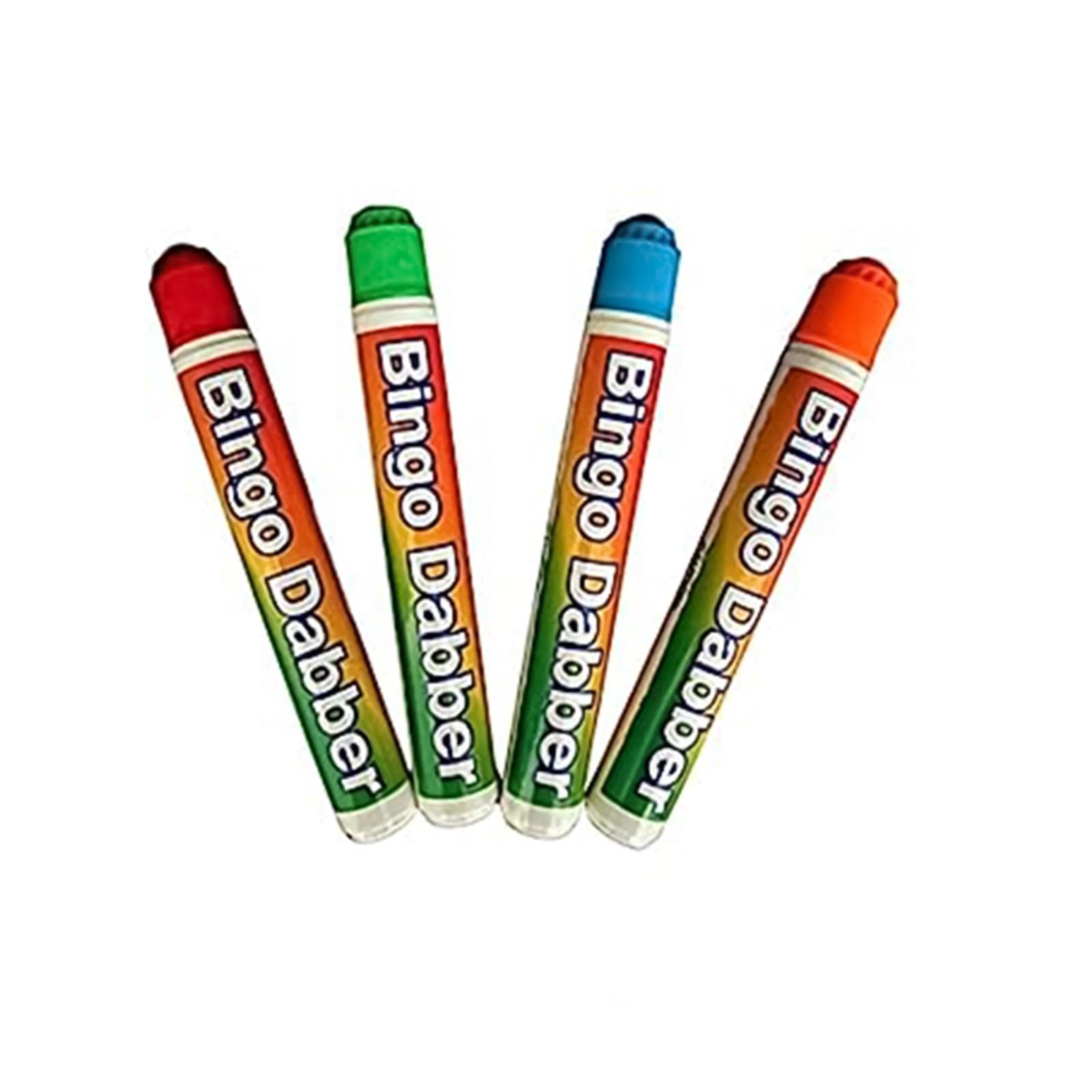 PNJB, 4x Bingo Dabbers Dauber For Kids, Multi-Coloured Bingo Marker Pens And Bingo Tickets - 4 Pcs Eye-Catching Color, Compact Size, Mess-Free (4PCS)
