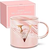 Valentines Day Gifts for Her, Anniversary Birthday Galentines Gifts for Women Mom Grandma Friend Sister Wife Teacher Coworker, Personalized Initial Customized Gift Monogrammed A-Z Coffee Mug 12 OZ(V)