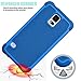Tekcoo Galaxy S5 Case, [Tmajor] Sturdy [Navy Blue] Shock Absorbing Hybrid Rubber Plastic Impact Defender Rugged Slim Hard Case Cover Bumper for Samsung Galaxy S5 S V I9600 GS5 All Carriers