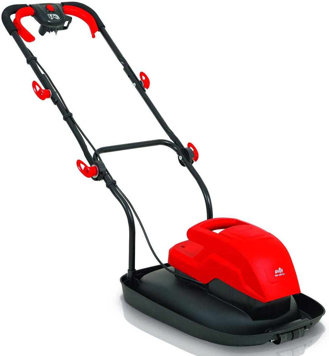 Grizzly Elektro Luftkissen Rasenmäher ERM 1600 34 L, 1600 Watt, 34 cm Schnittbreite