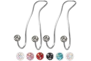 MTGOCHA Bling Purse Hook for Car Headrest, Upgraded Cute Car Seat Hooks for Bag Handbag, Durable Stainless Auto Purse Hanger 