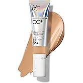 IT Cosmetics CC+ Cream - Natural Full Coverage Foundation With SPF 50+, Color Corrector & Anti-Aging Hydrating Serum, Hyaluronic Acid + Peptides, Lightweight Up To 24H Wear, All Skin Types