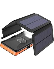 Power Bank Solare 25000mAh Con 3 USB E LED – Impermeabile E Resistente Per Campeggio E Viaggi