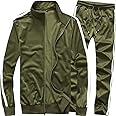 MACHLAB Men's Activewear Full Zip Warm Tracksuit Sports Set Casual Sweat Suit