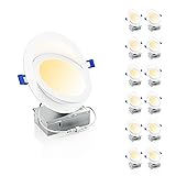 Ensenior 12 Pack 6 inch LED Eyeball Recessed
