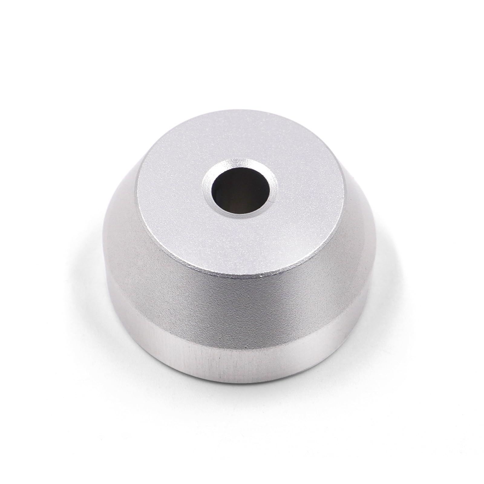 45 RPM Adapter for 7 Inch Vinyl Record Solid Aluminum Record Adapter (Silver)
