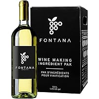 Fontana California Gewurztraminer Wine Making Kit | 6 Gallon Wine Kit | Premium Ingredients for DIY Wine Making, Makes…