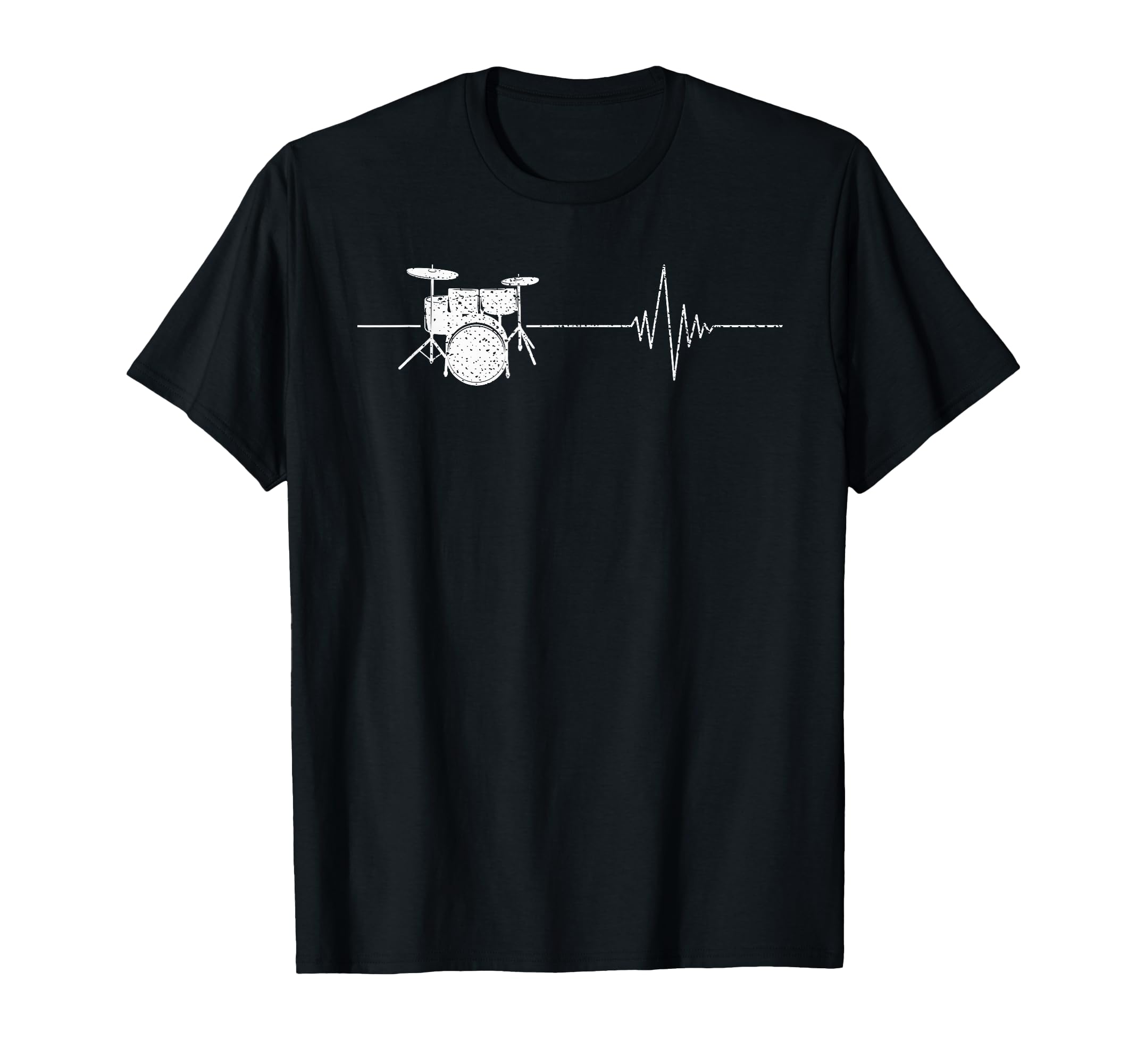 Drummer Heartbeat Percussion Musical Instrument Drums T-Shirt